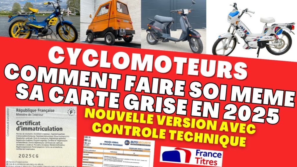 Obtenez votre carte grise de cyclomoteur en 2025 : guide complet et pratique pour réussir sur France Titres