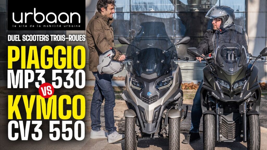 Duel de titans : kymco cv3 contre piaggio mp3 530 – 2023, une analyse approfondie pour choisir le meilleur scooter urbain